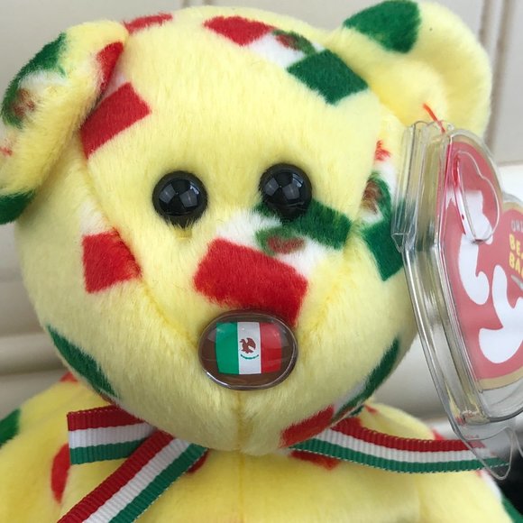 Ty Vintage Beanie Baby Pinata the Bear Plush Rare NEW - Collectible - Picture 3 of 11